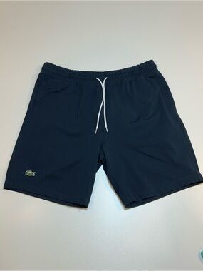 Lacoste Sport Navy Blue Ultra-Dry Technical Stretch Tennis Performance Shorts